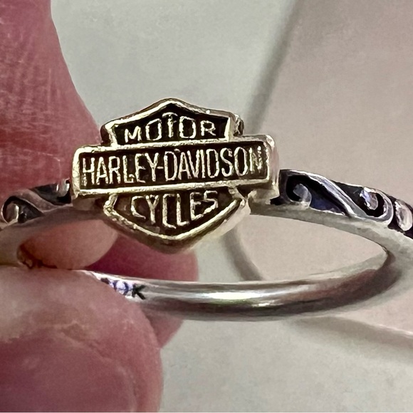 Harley-Davidson Jewelry - Harley-Davidson Silver Band with Gold Accent